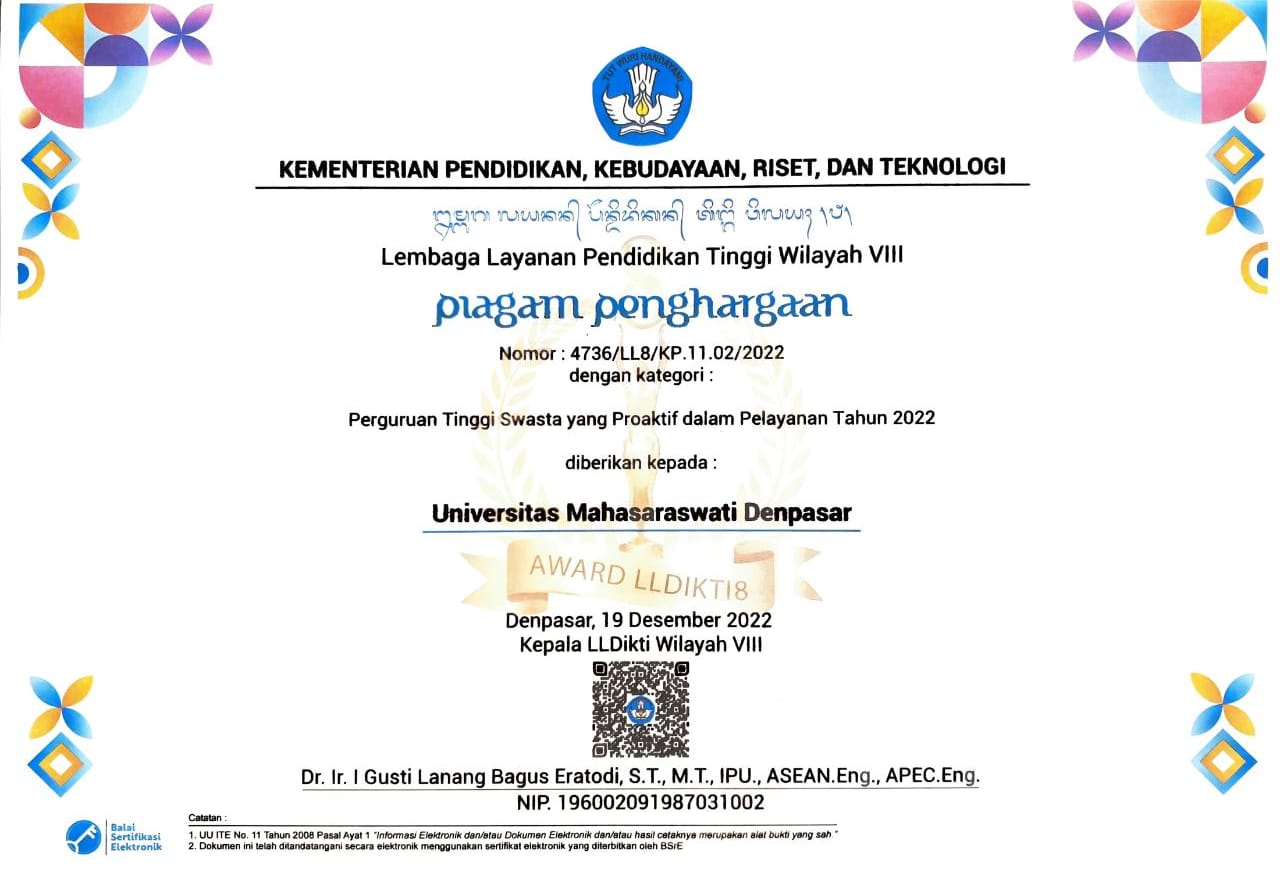 Perguruan Tinggi Swasta yang Proaktif dalam Pelayanan Tahun 2022